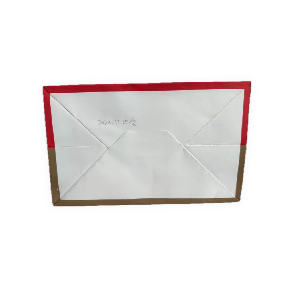Four Seasons Red-and-Gold Paper Gift Bag