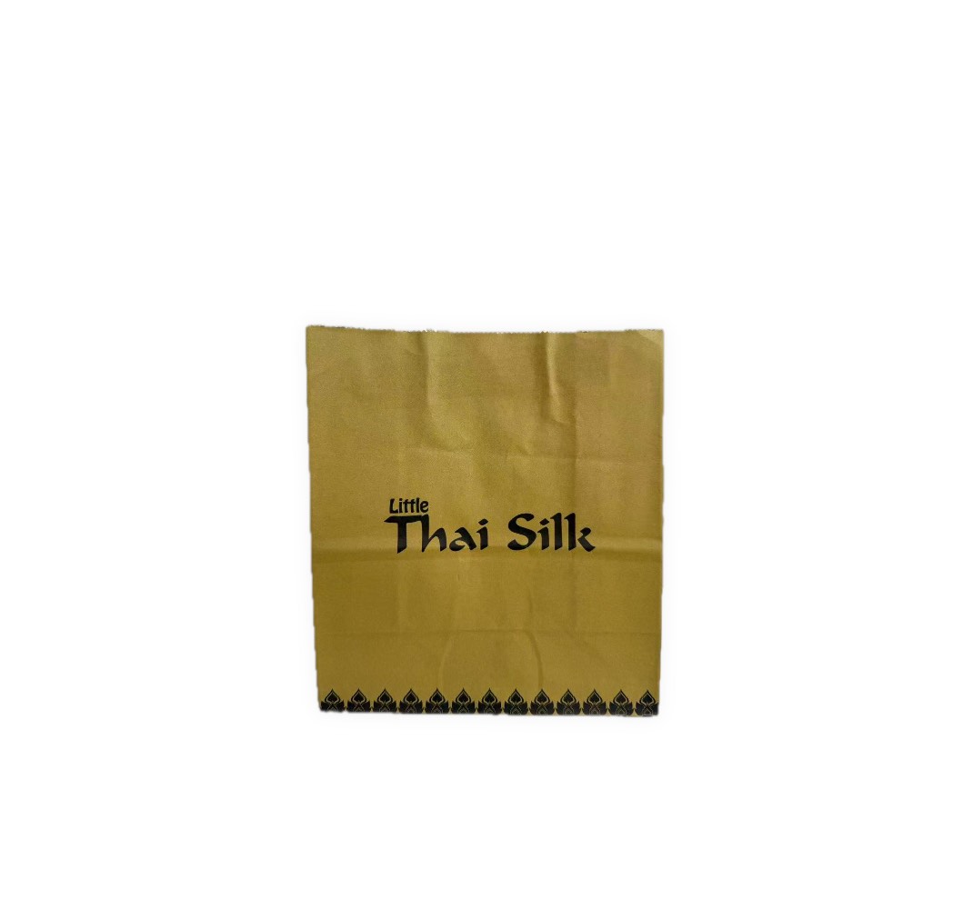 Little Thai Silk Gold Paper Gift Bag