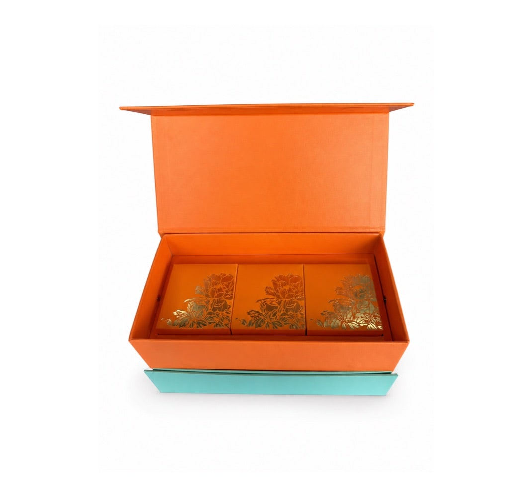 Two-Tone Two-Tier Mooncake Gift Box