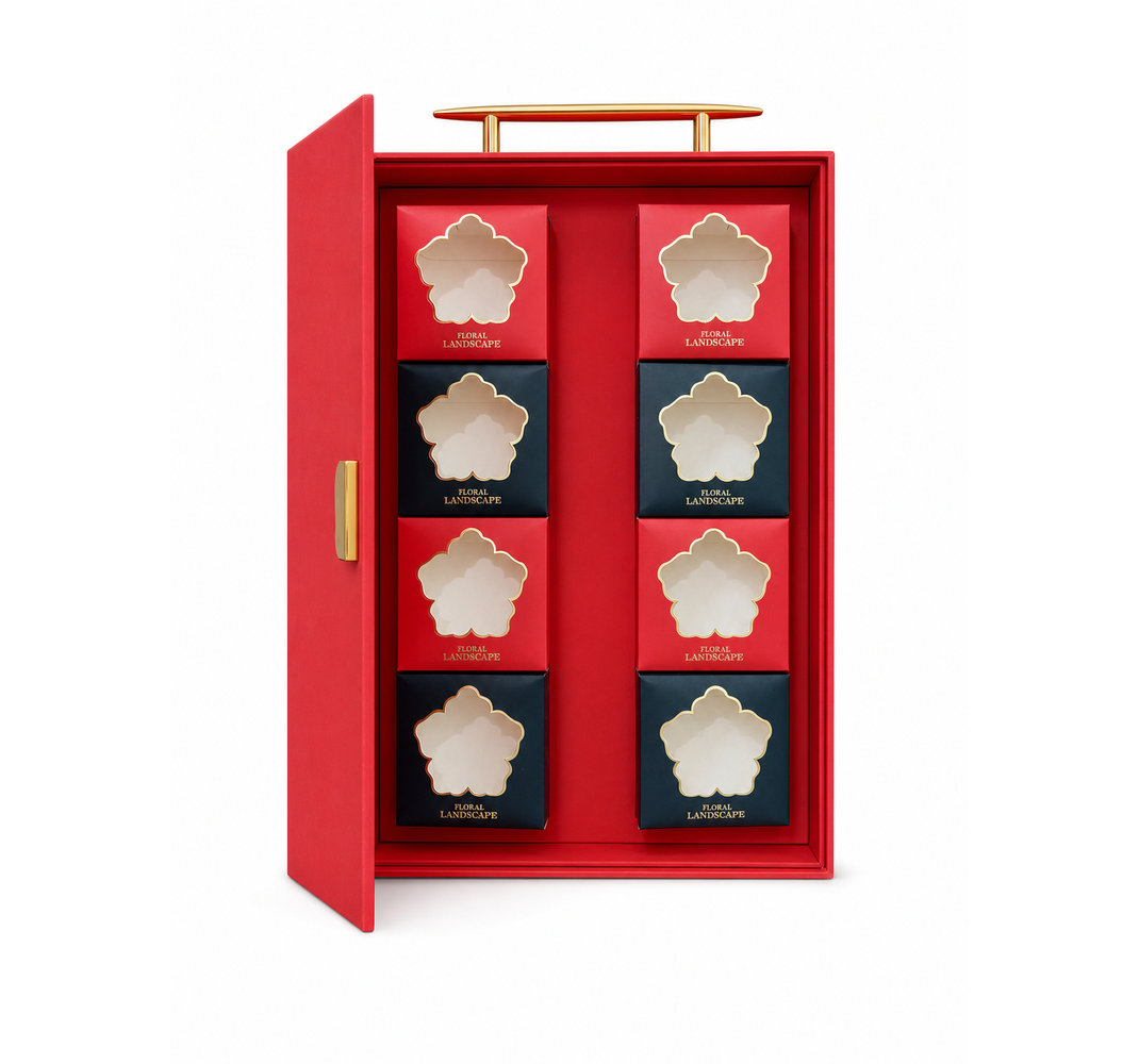 Floral Carry-Handle Gift Box