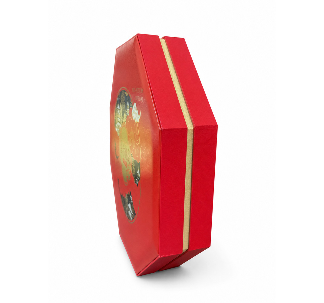 Oriental Charm Red Octagonal Mooncake Gift Box