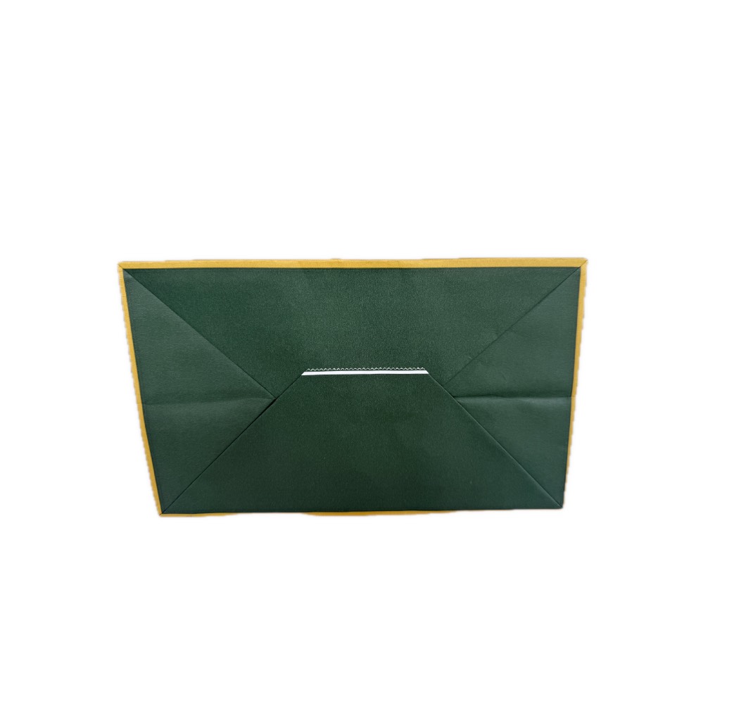 Golden Dragon Deep Green Paper Gift Bag