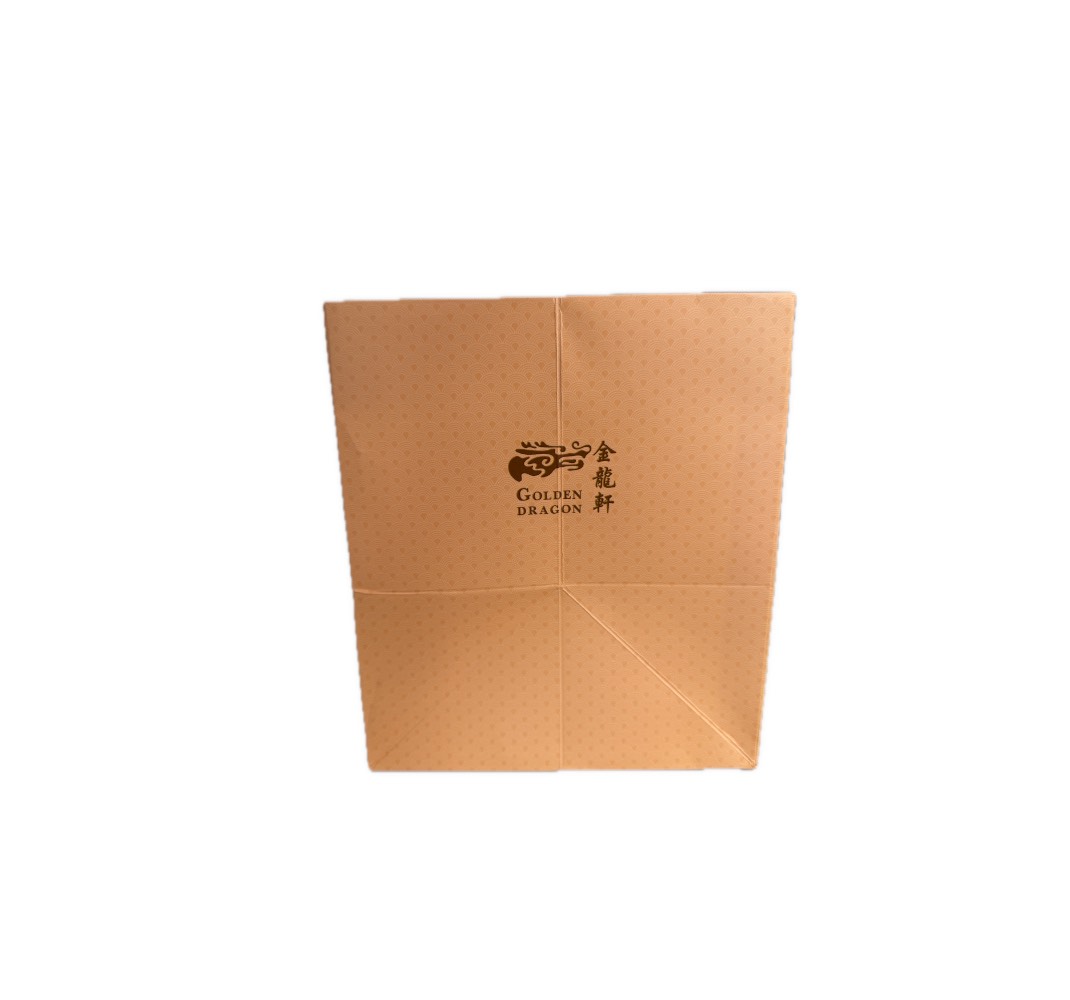 Golden Dragon Mooncake Paper Gift Bag