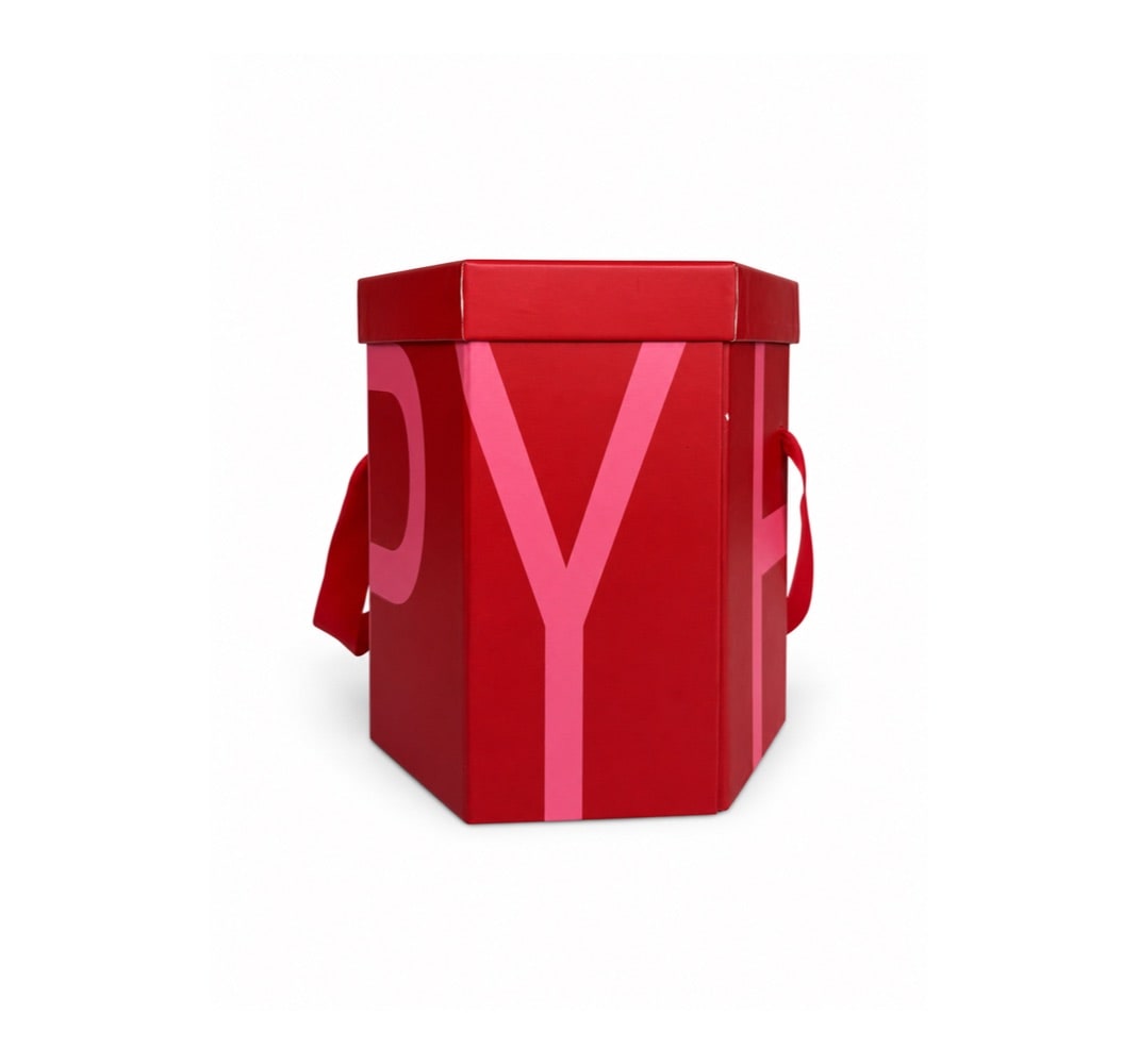 Fuping Persimmon Hexagonal Carry-Handle Gift Box