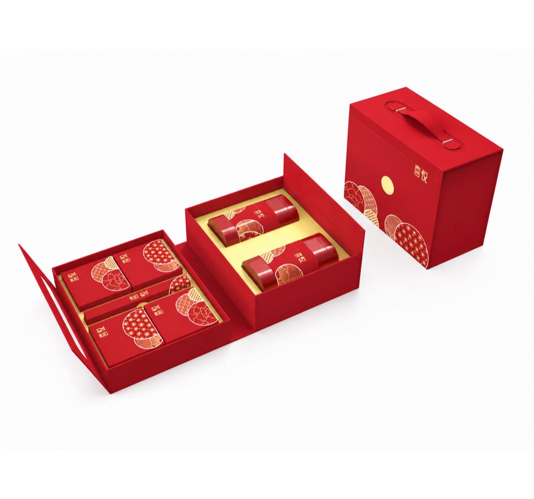 Joy Red Multi-Compartment Gift Set