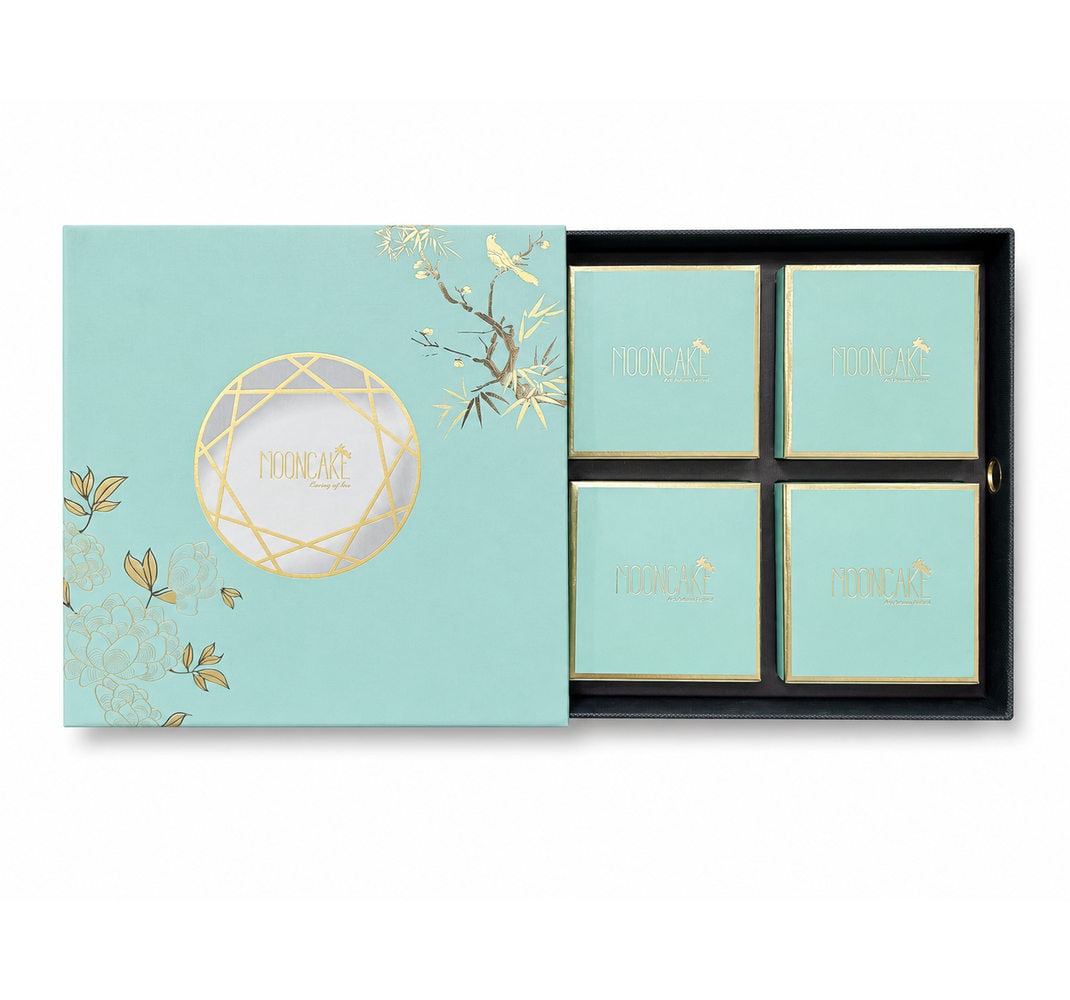 Four-Compartment Mooncake Gift Box