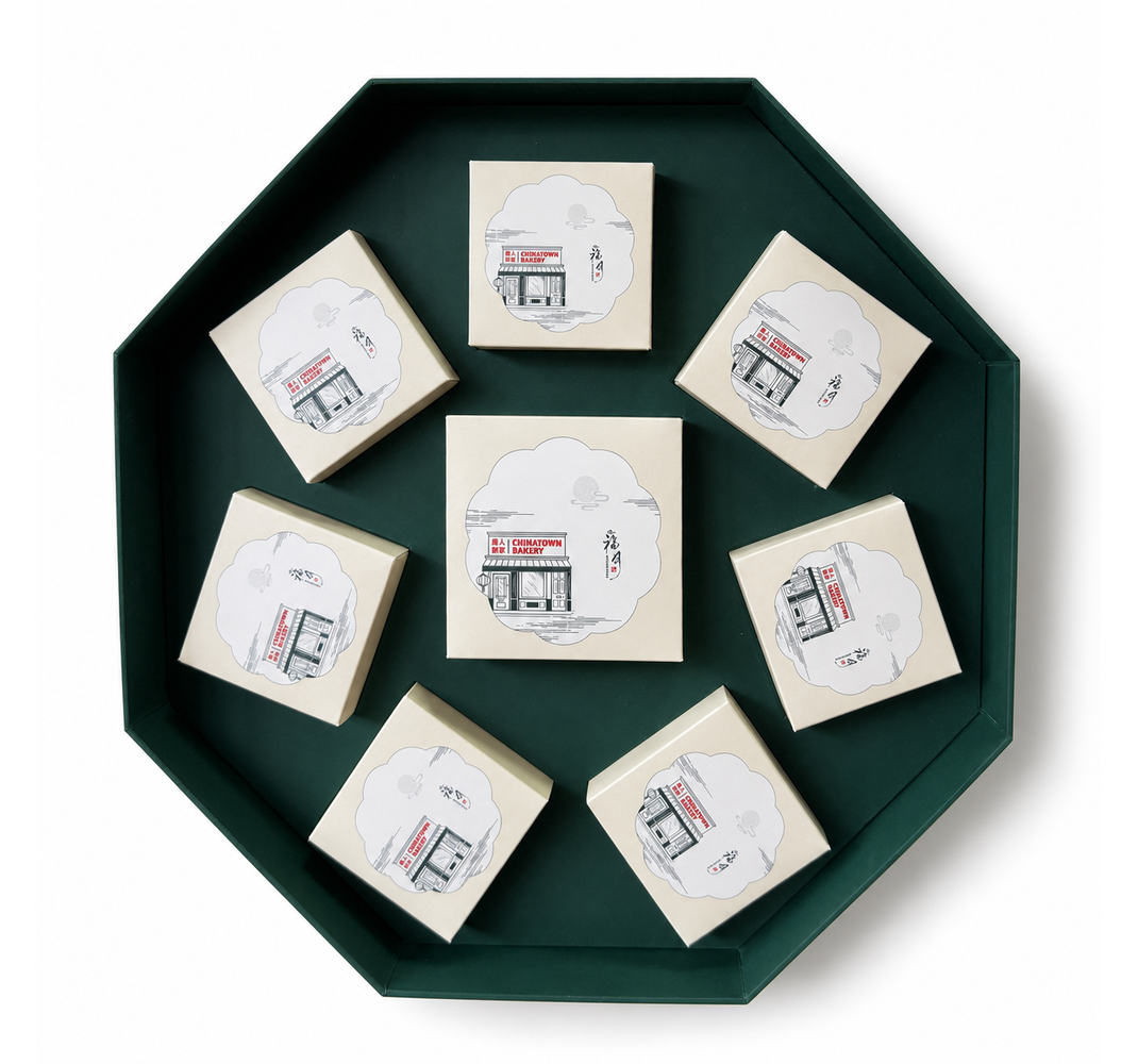 Chinatown Bakery Ivory Octagonal Mooncake Gift Box