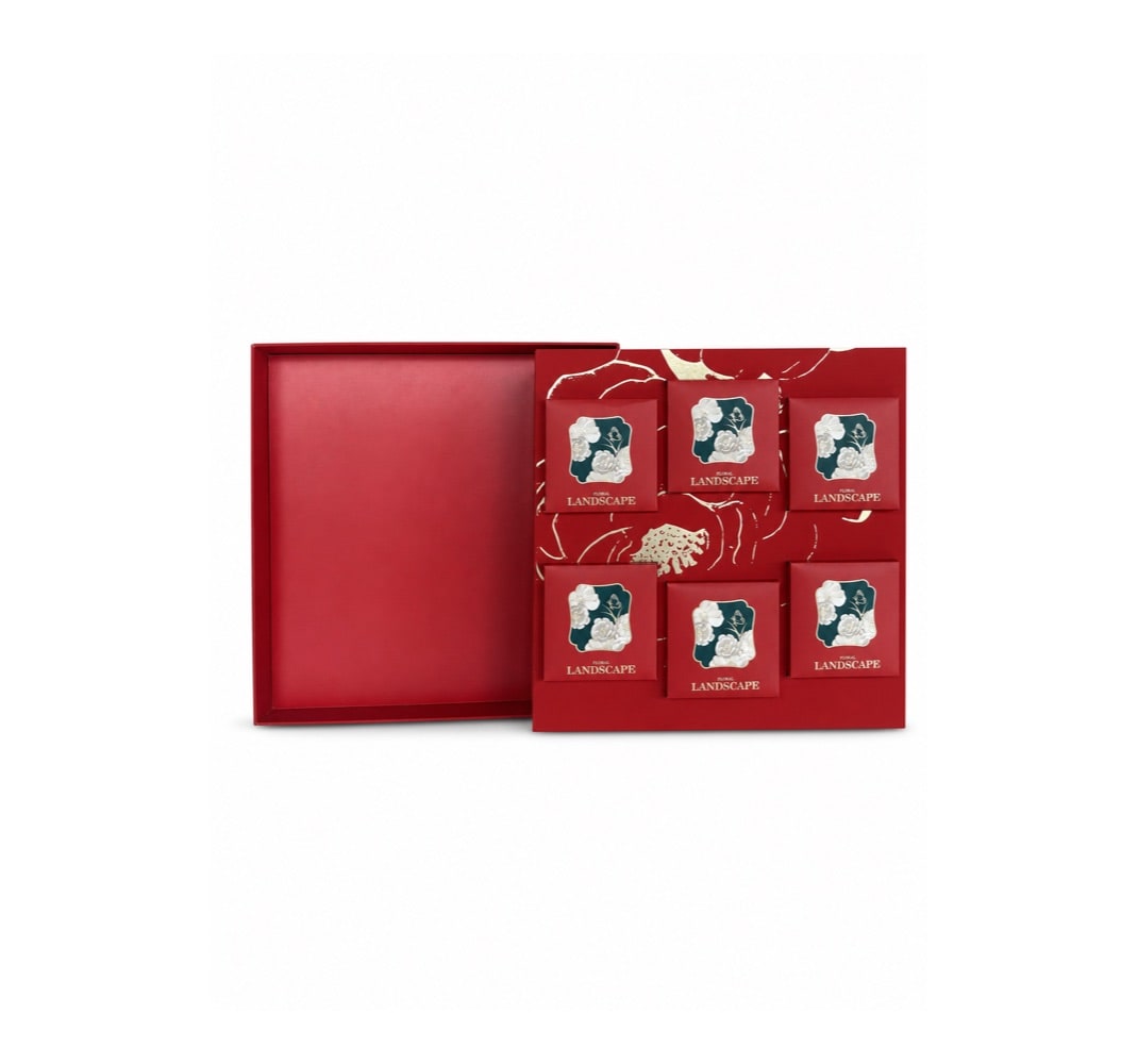 Floral Six-Piece Folding Gift Box